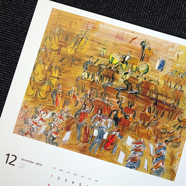 ブリヂストン美術館、2019年のカレンダーは「音楽」 ブリヂストン美術館、2019年のカレンダーは「音楽」