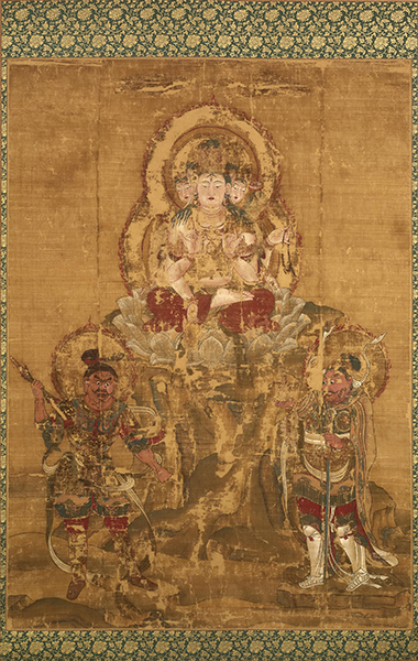 不空羂索観音二神将像 鎌倉時代・12~13世紀 大英博物館 © Trustees of the British Museum 不空羂索観音二神将像 鎌倉時代・12~13世紀 大英博物館 © Trustees of the British Museum