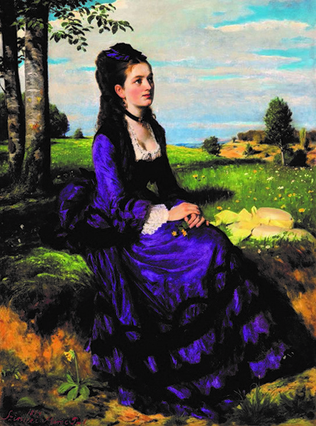 シニェイ・メルシェ・パール 《紫のドレスの婦人》 1874年、油彩／カンヴァス、ブダペスト、ハンガリー・ナショナル・ギャラリー © Museum of Fine Arts, Budapest – Hungarian National Gallery, 2019