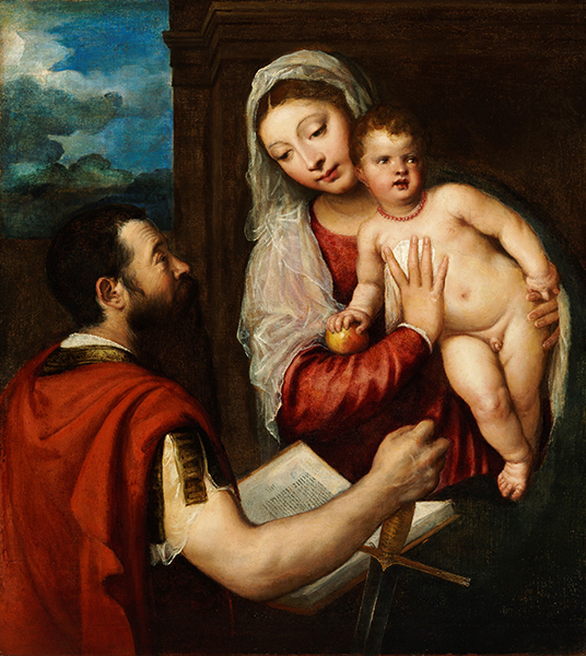 <br>ティツィアーノ 《聖母子と聖パウロ》 1540年頃、油彩/カンヴァス、ブダペスト国立西洋美術館 © Museum of Fine Arts, Budapest – Hungarian National Gallery, 2019