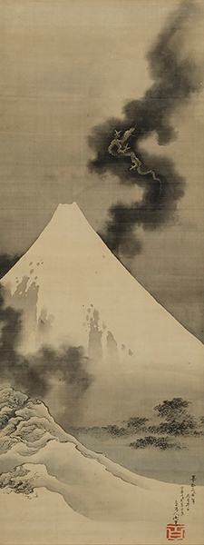 「富士越龍」北斎館蔵(前期)