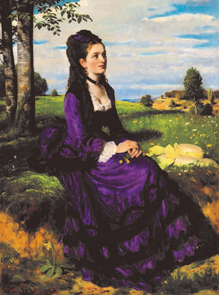 シニェイ・メルシェ・パール《紫のドレスの婦人》1874年、油彩／カンヴァス、ブダペスト、ハンガリー・ナショナル・ギャラリー　©Museum of Fine Arts, Budapest－Hungarian National Gallery, 2019