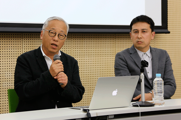 杉本博司氏(左)と榊田倫之氏 杉本博司氏(左)と榊田倫之氏