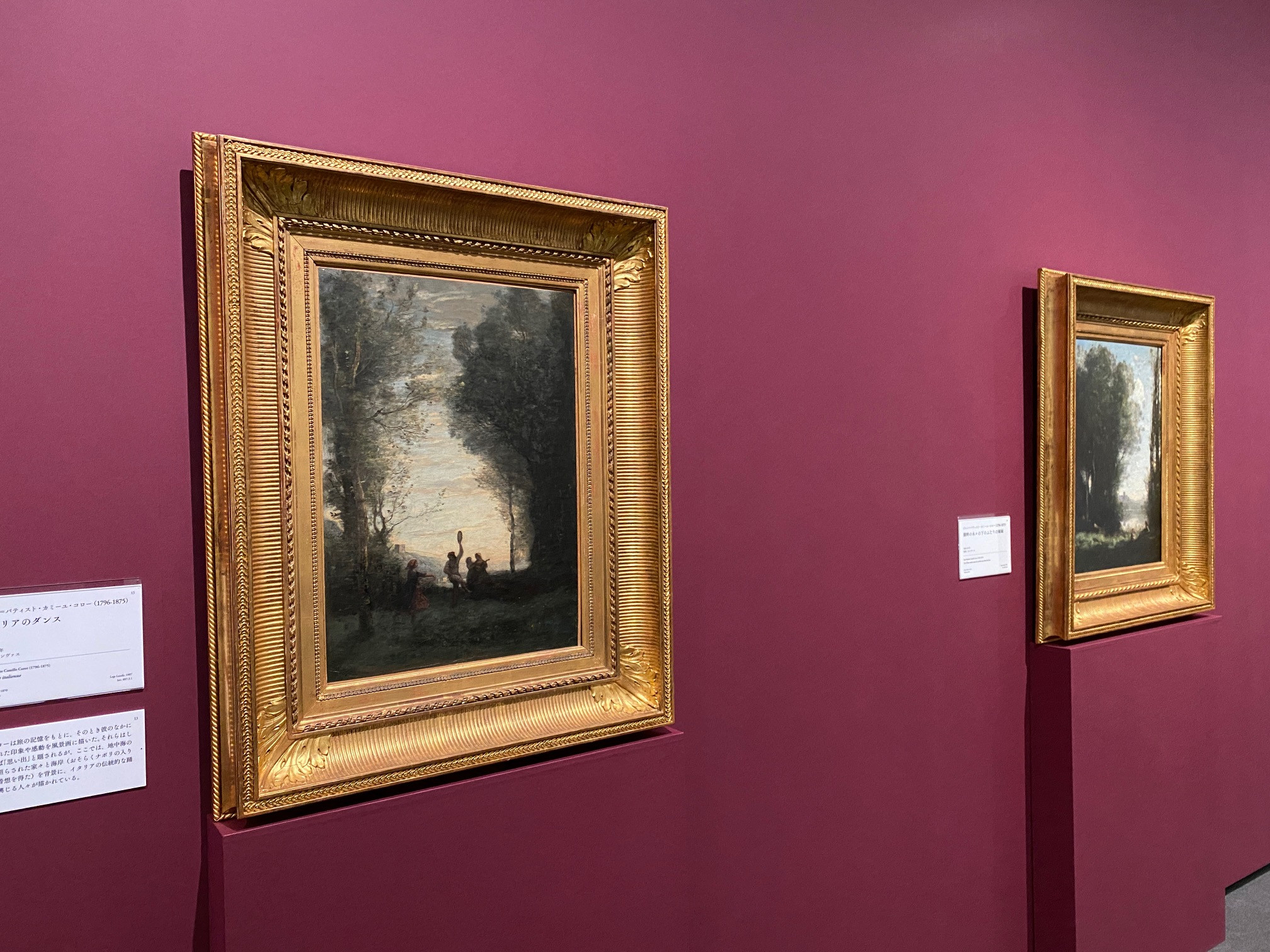 SOMPO美術館「風景画のはじまり コローから印象派へ」会場