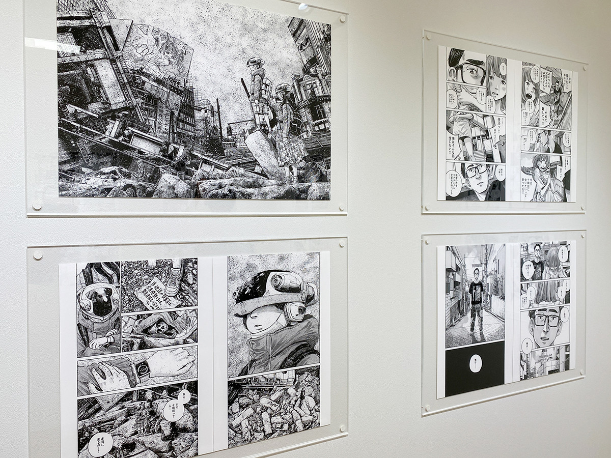 東京都現代美術館 漫画「もしも 東京」展 会場風景より 浅野いにお『TP』