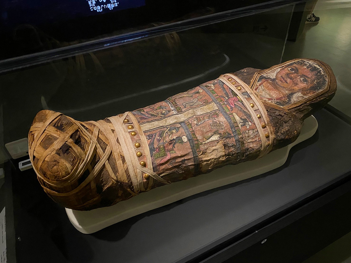 国立科学博物館「大英博物館ミイラ展　古代エジプト6つの物語」会場