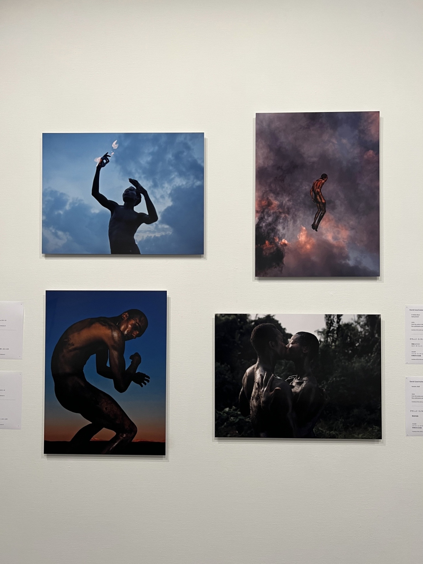 東京都写真美術館「プリピクテ　東京展『FIRE / 火』」会場から　デヴィッド・ウゾチュクゥ（オーストリア/ナイジェリア）の作品