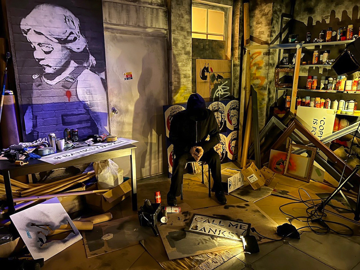 『BANKSY GENIUS OR VANDAL?(バンクシー展 天才か反逆者か)』会場