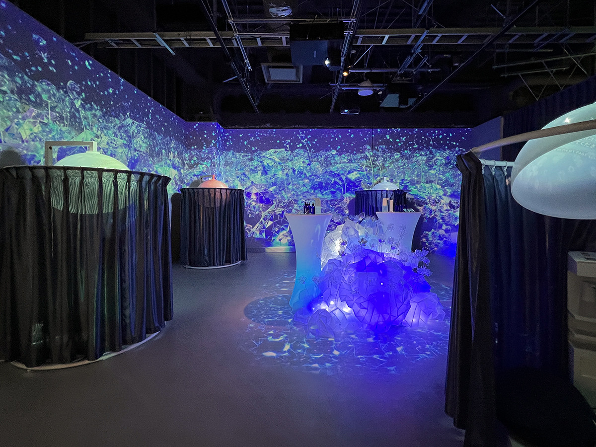 「NAKED FLOWERS FOR YOU」会場より FROZEN FLOWER GARDEN(フローズン フラワー ガーデン)