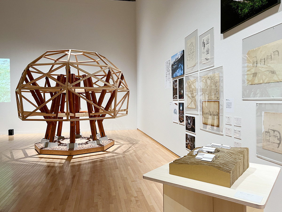 東京都現代美術館「吉阪隆正展　ひげから地球へ、パノラみる」会場