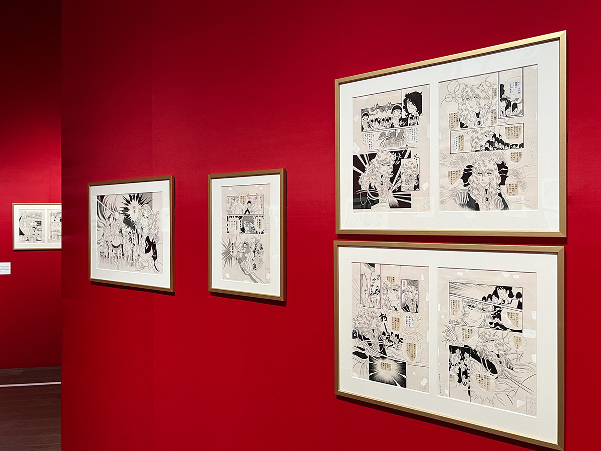 東京シティビュー「誕生50周年記念 ベルサイユのばら展 -ベルばらは永遠に-」第1章「ベルサイユのばら」 ©池田理代子プロダクション