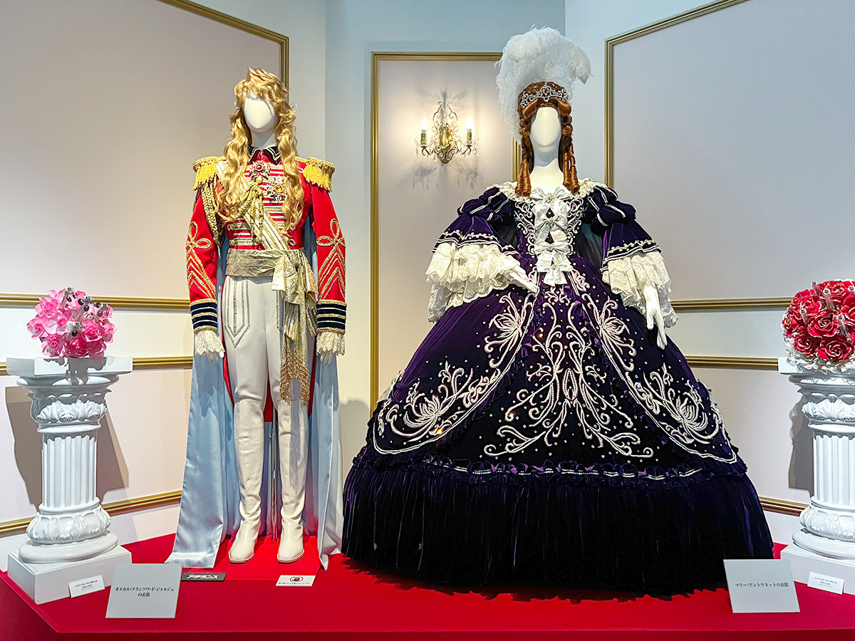 東京シティビュー「誕生50周年記念 ベルサイユのばら展 -ベルばらは永遠に-」第2章 宝塚歌劇「ベルサイユのばら」 ©宝塚歌劇団