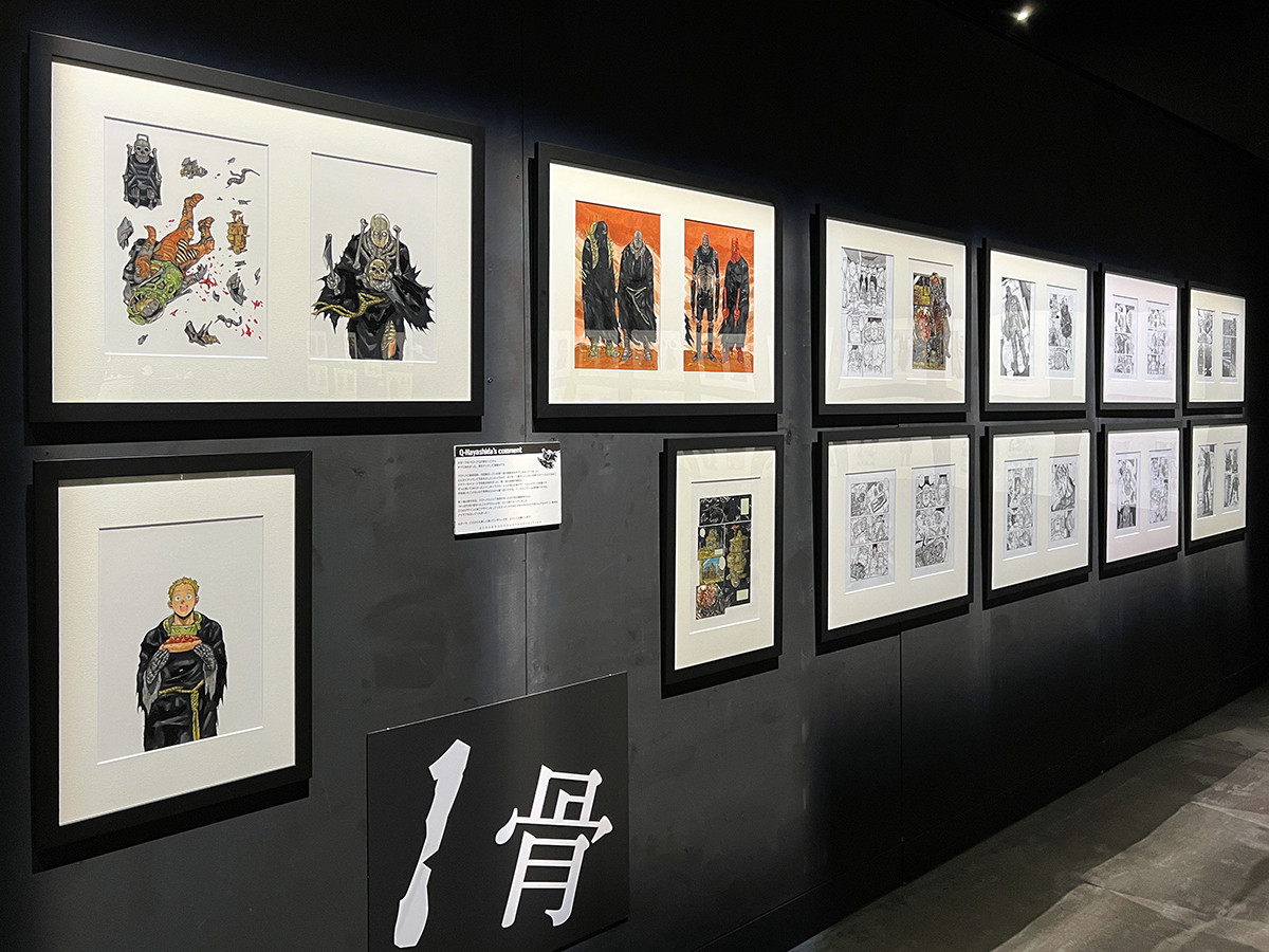 ギャラリー アーモ「ドロヘドロ原画展FINAL」会場より　「大ダーク」原稿展示