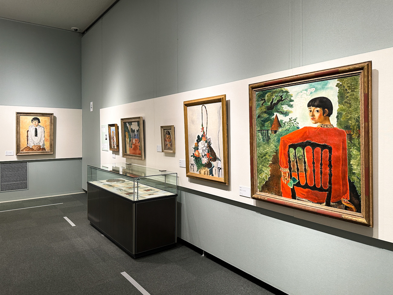松戸市立博物館「松戸のたからもの 松戸市の美術コレクション」会場 板倉鼎の作品