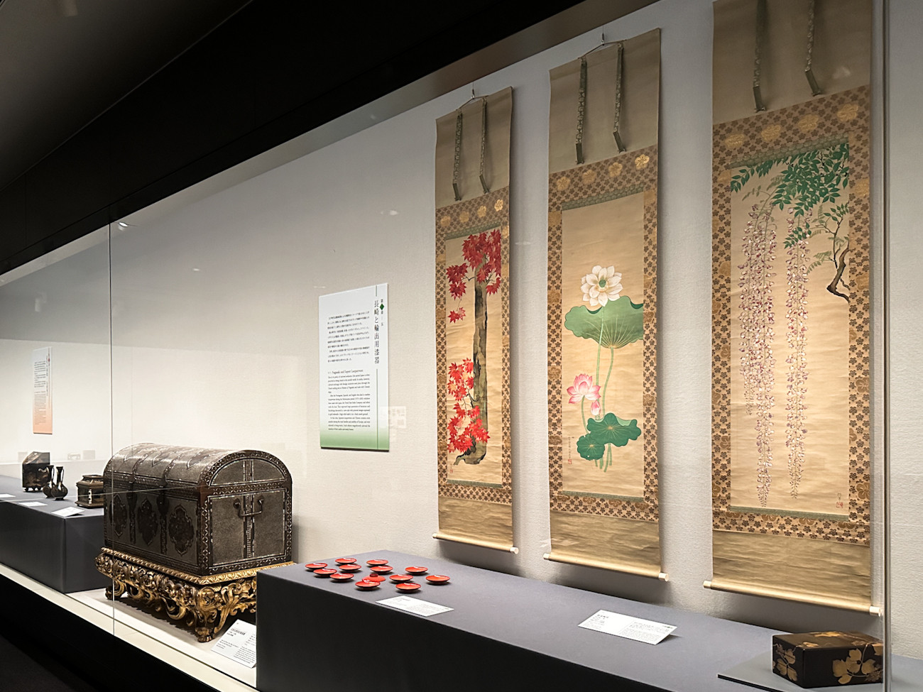 三井記念美術館「大蒔絵展 ―漆と金の千年物語」会場