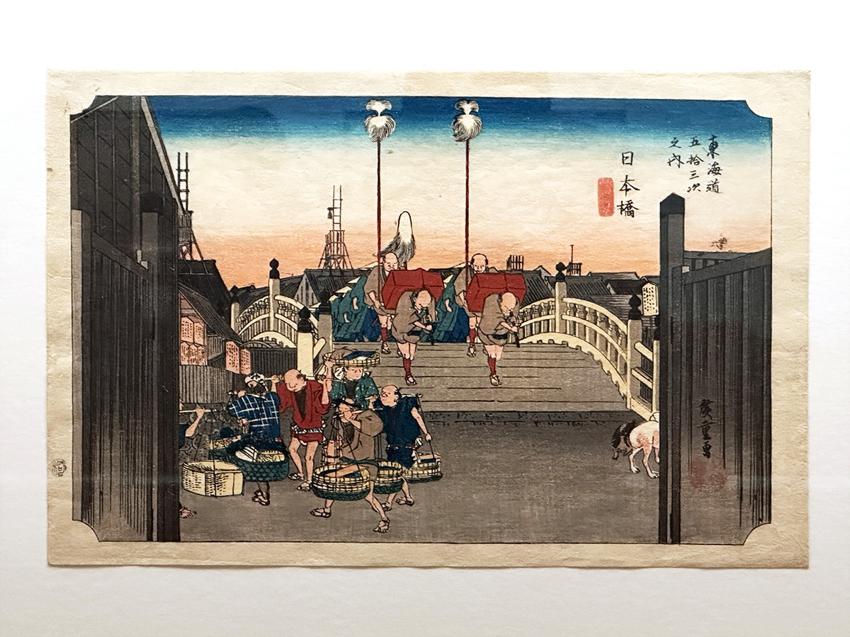 太田記念美術館「はこぶ浮世絵-クルマ・船・鉄道」会場より