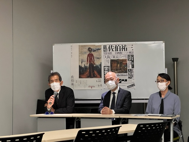 (左から)冨田 章(東京ステーションギャラリー館長) / 菅谷 富夫(大阪中之島美術館館長) / 高柳有紀子(大阪中之島美術館主任学芸員)