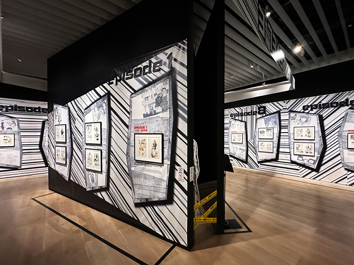 森アーツセンターギャラリー「冨樫義博展 -PUZZLE-」会場より　『レベルE』エリア