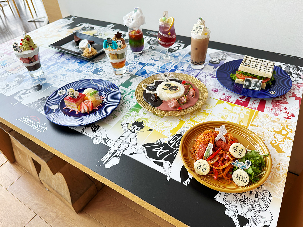 森アーツセンターギャラリー「冨樫義博展 -PUZZLE-」 「Pieces Cafe」コラボメニュー