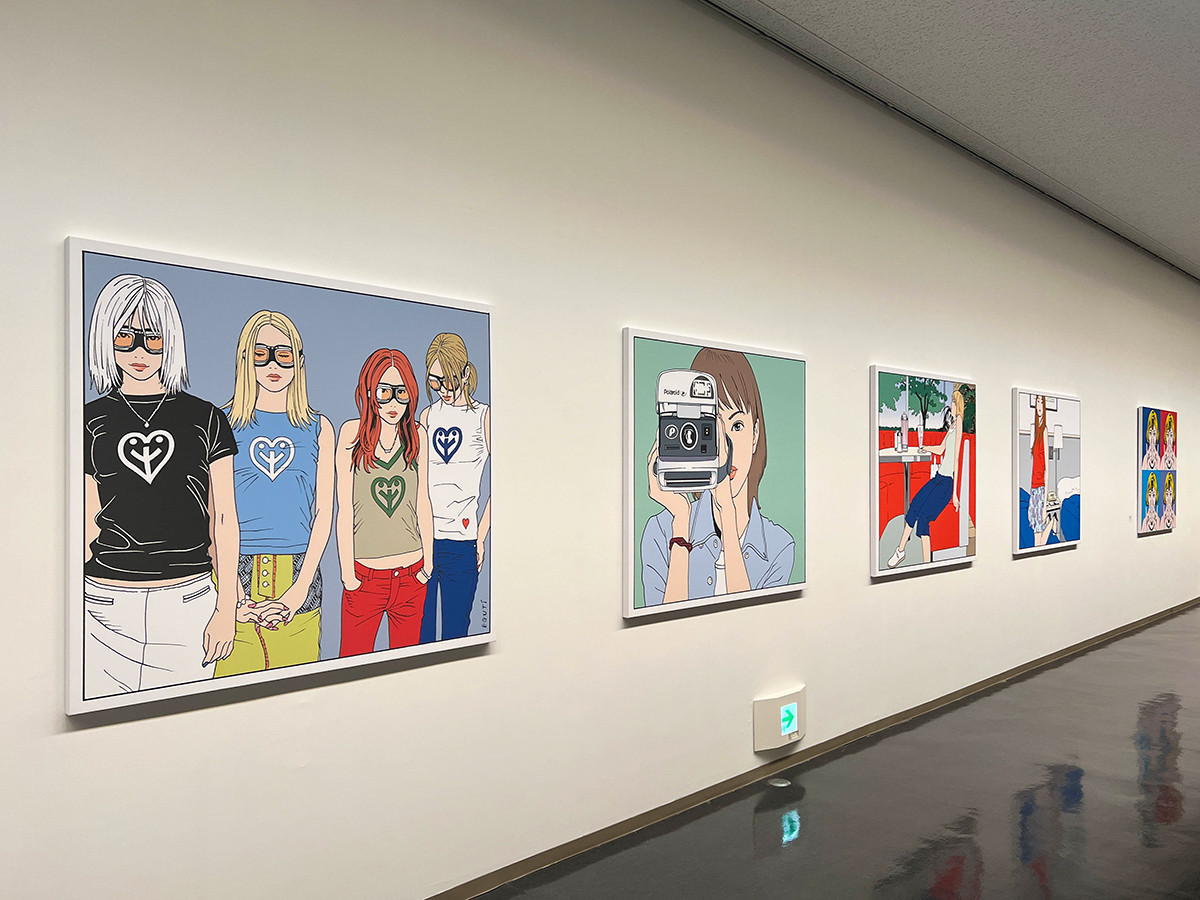 千葉県立美術館「江口寿史イラストレーション展　彼女」から　第1章「遭遇 │ ポップの美神たち」