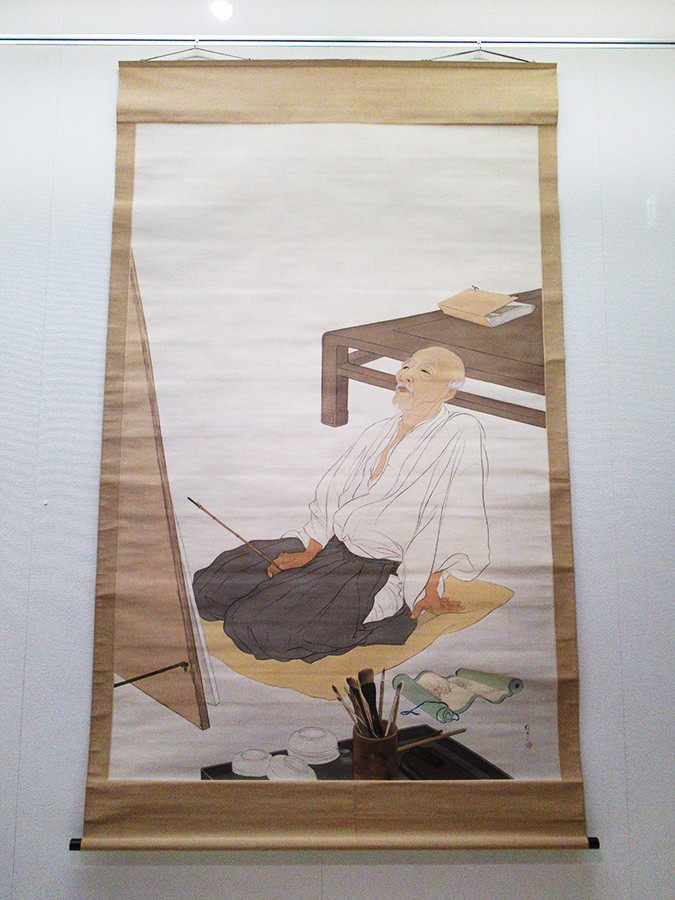 泉屋博古館「木島櫻谷 ― 山水夢中 ―」会場より　《画三昧》昭和6年 櫻谷文庫