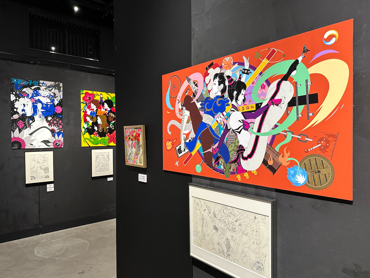 ギャラリーアーモ「中村佑介20周年展」会場