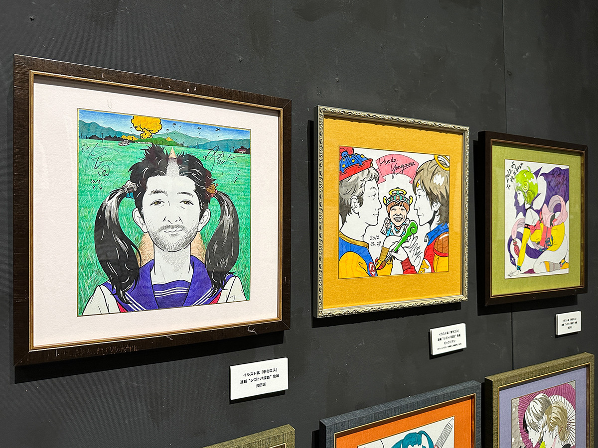 ギャラリーアーモ「中村佑介20周年展」会場より 「PORTRATION」セクション