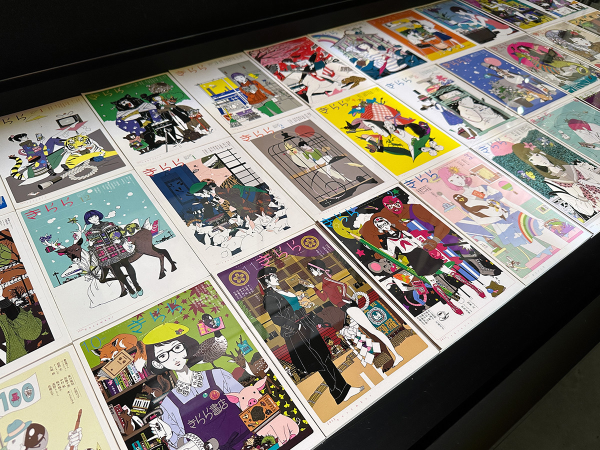 ギャラリーアーモ「中村佑介20周年展」会場より 「きらら」セクション