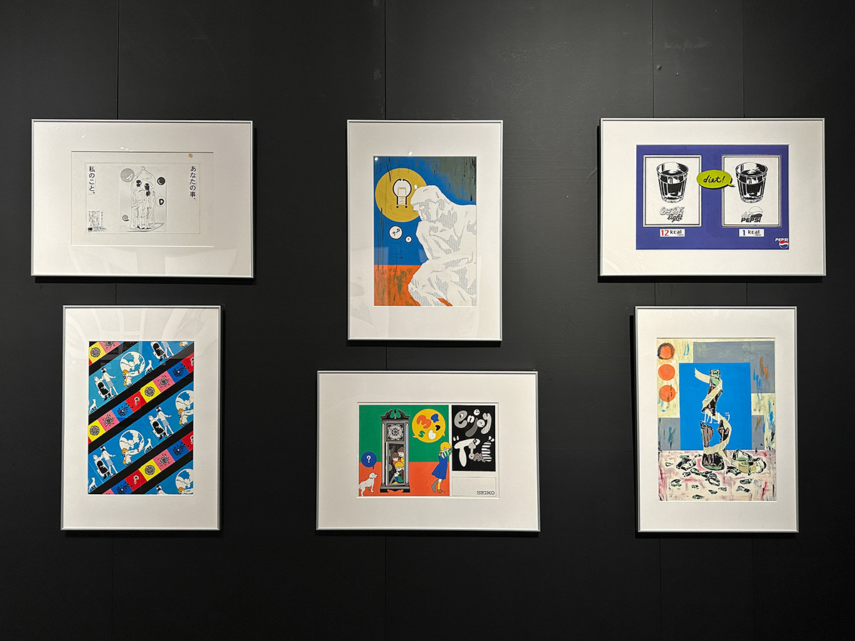 ギャラリーアーモ「中村佑介20周年展」会場より 「HISTORY」セクション