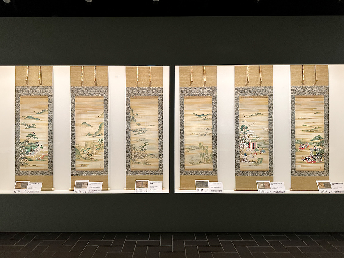 《十二ヶ月月次風俗図》正月～六月 狩野惟信、狩野栄信／画 江戸時代 19世紀 東京都江戶東京博物館葳［展示期間：11/19～12/18］