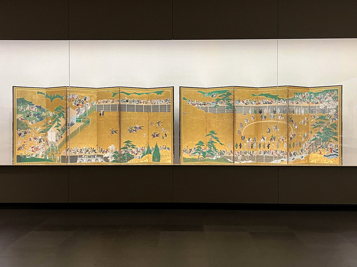 重要美術品 《犬追物図屏風》 江戸時代 17世紀