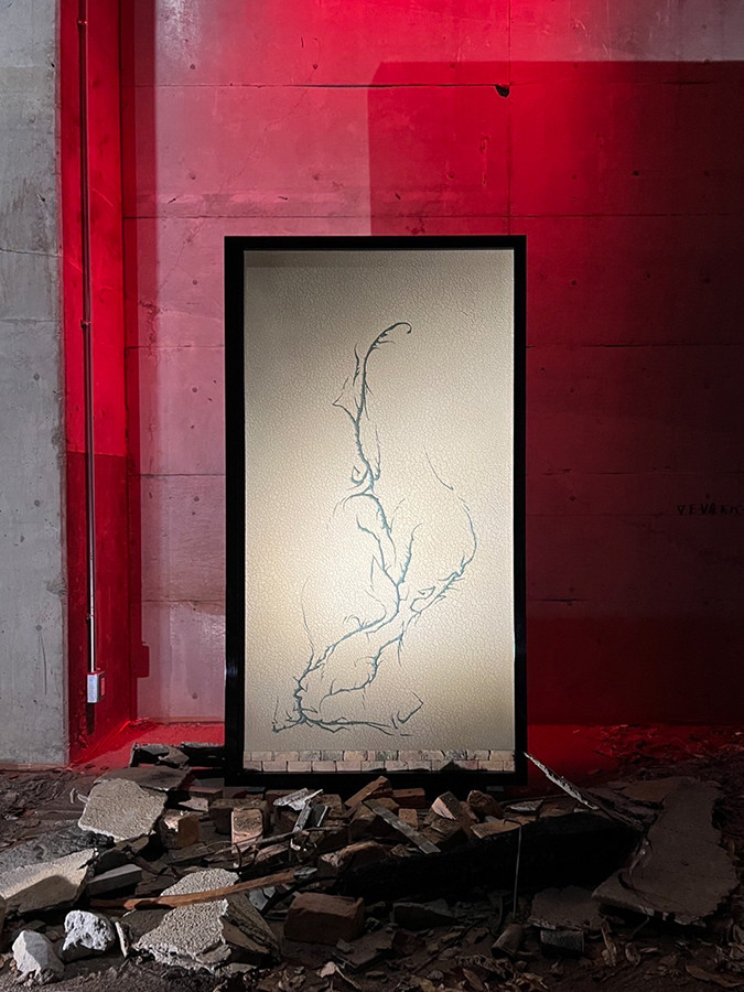 寺田倉庫 G3 6F「挾土秀平『土に降る』」会場