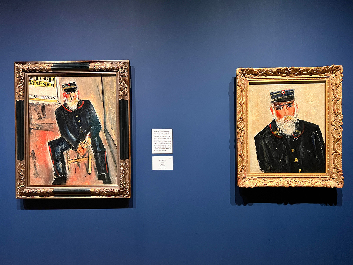 （左から）《郵便配達夫》 ／ 《郵便配達夫（半身）》 ともに1928年、大阪中之島美術館