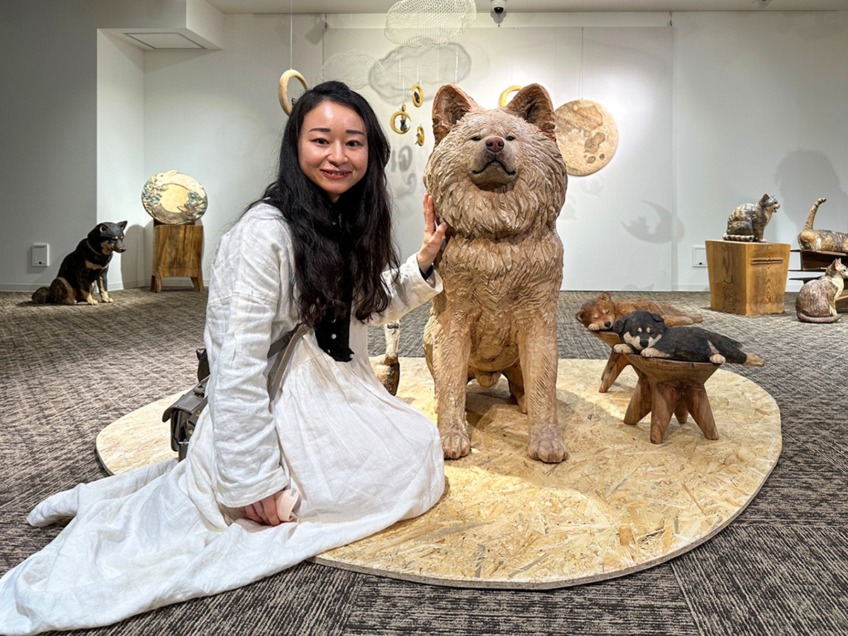 ギンザタナカ「はしもとみお 木彫展」会場