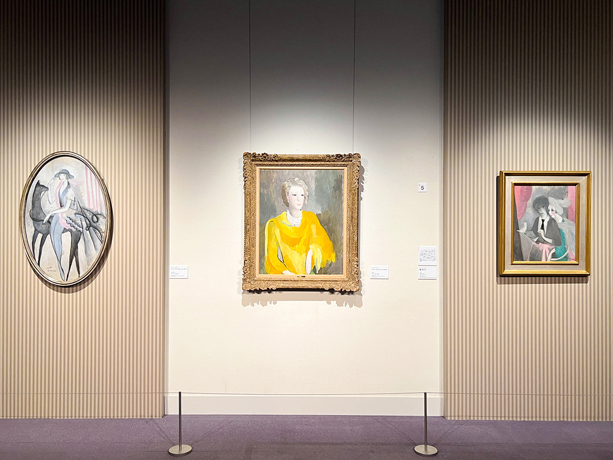 第2章 「越境するアート」 （右）マリー・ローランサン 《鳩と女たち（マリー・ローランサンとニコル・グルー）》 1919年 ポンピドゥー・センター所蔵、パリ装飾美術館に寄託