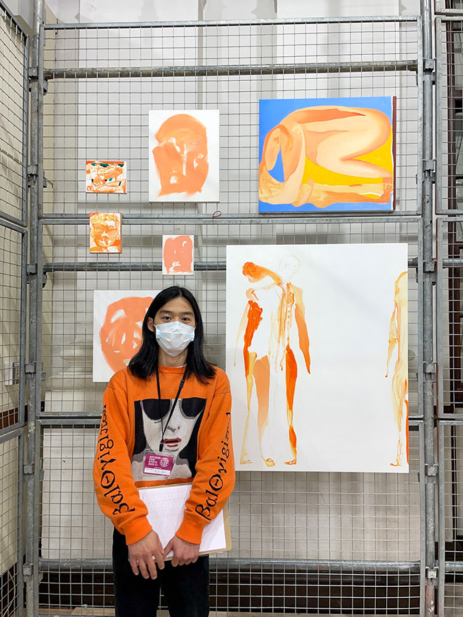 公募で選ばれた湯浅敬介さんと作品