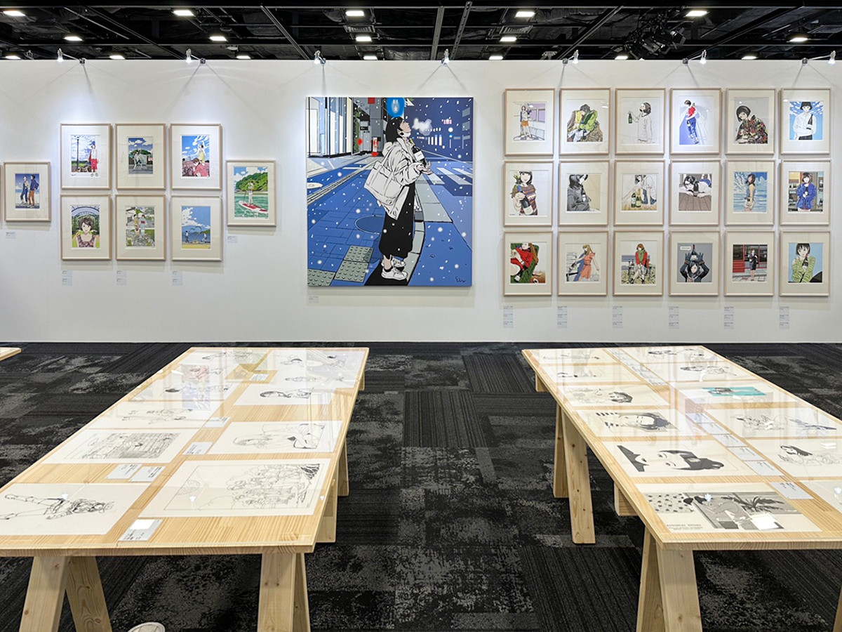 東京ミッドタウン日比谷「江口寿史イラストレーション展 東京彼女」会場