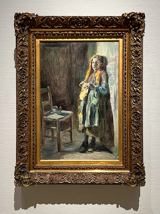 黒田清輝 《ブレハの少女》 1891年 石橋財団アーティゾン美術館