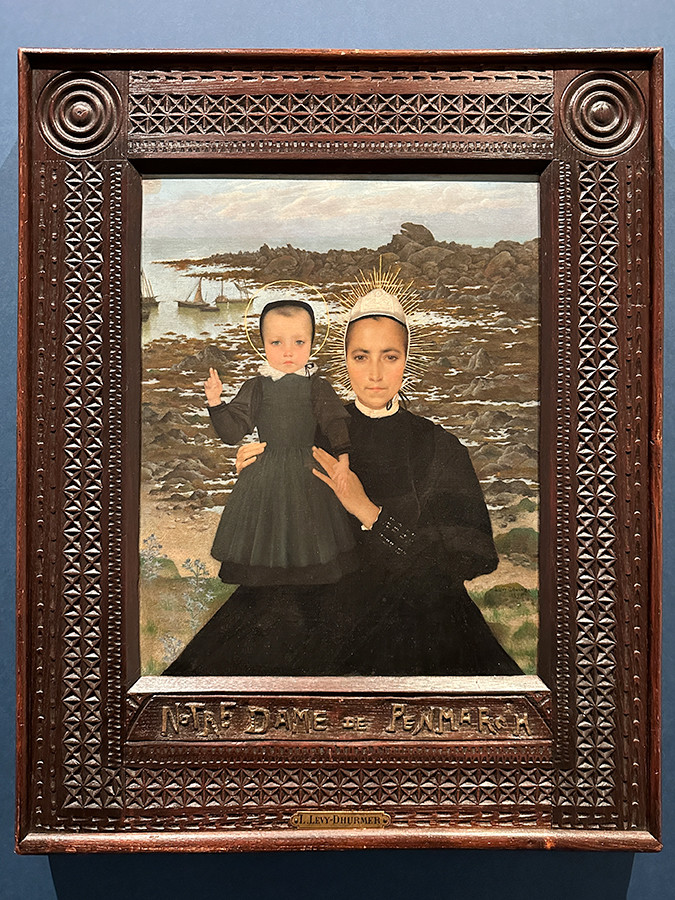 SOMPO美術館「ブルターニュの光と風」会場より　リュシアン・レヴィ゠デュルメール《パンマールの聖母》1896年 カンペール美術館