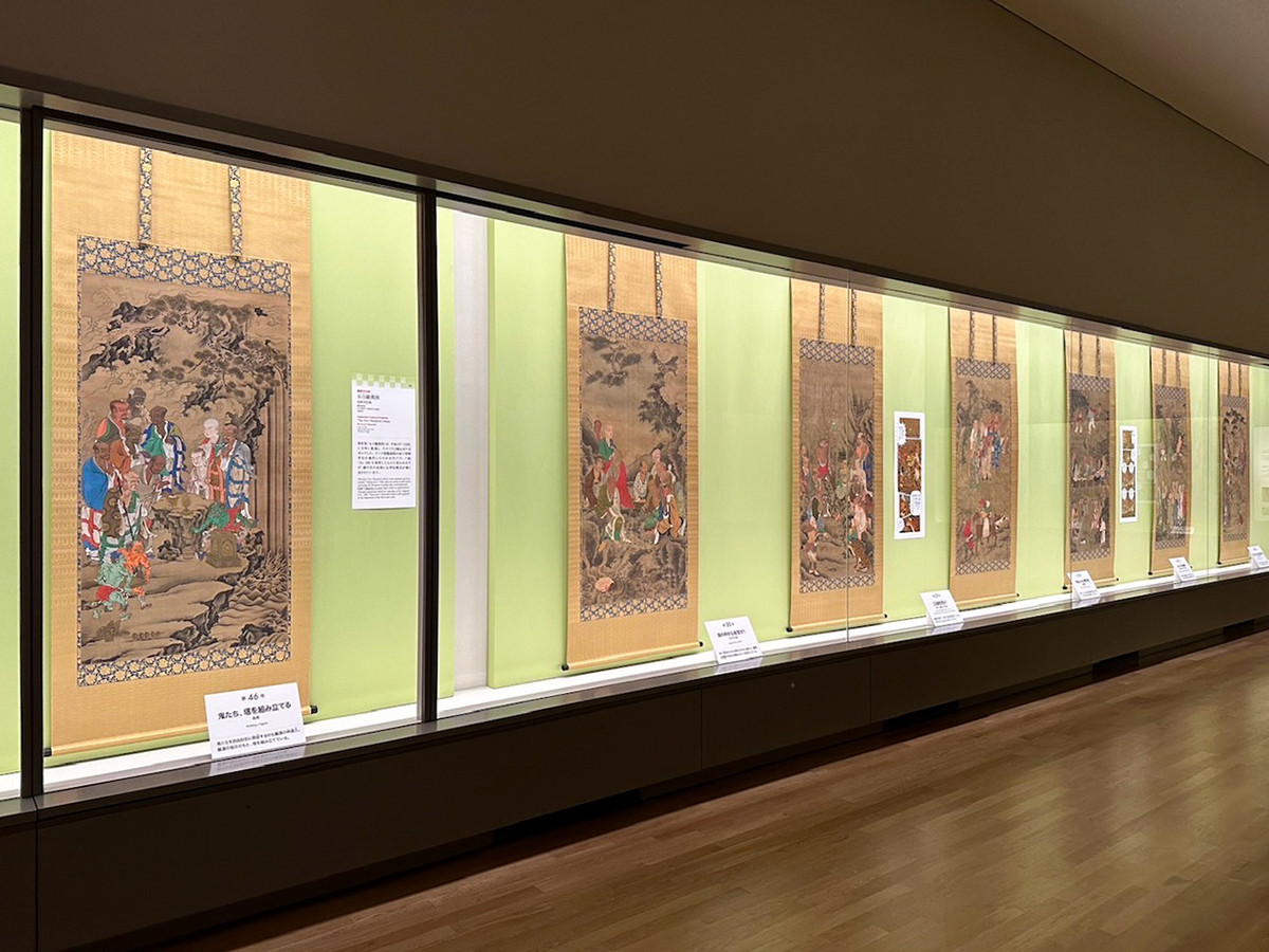 東京国立博物館 特別展「東福寺」会場　重要文化財《五百羅漢図》東福寺蔵　※画像内の幅の展示は4/16（日）まで