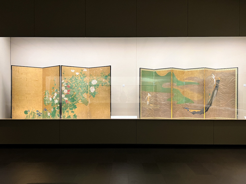 根津美術館「国宝・燕子花図屏風」会場