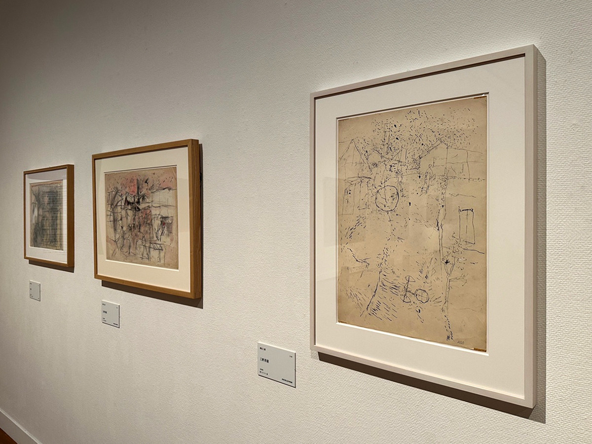 世田谷美術館「麻生三郎展 三軒茶屋の頃、そしてベン・シャーン」会場