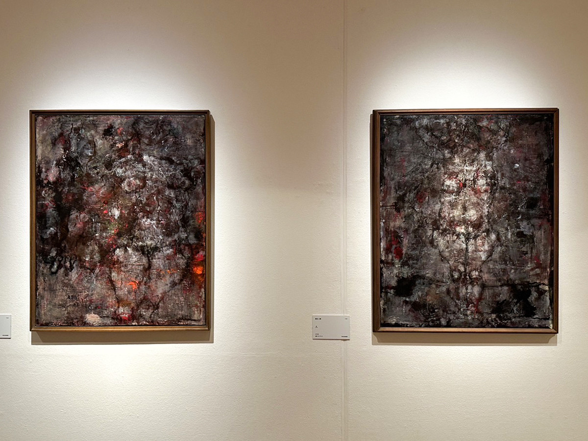 世田谷美術館「麻生三郎展　三軒茶屋の頃、そしてベン・シャーン」会場