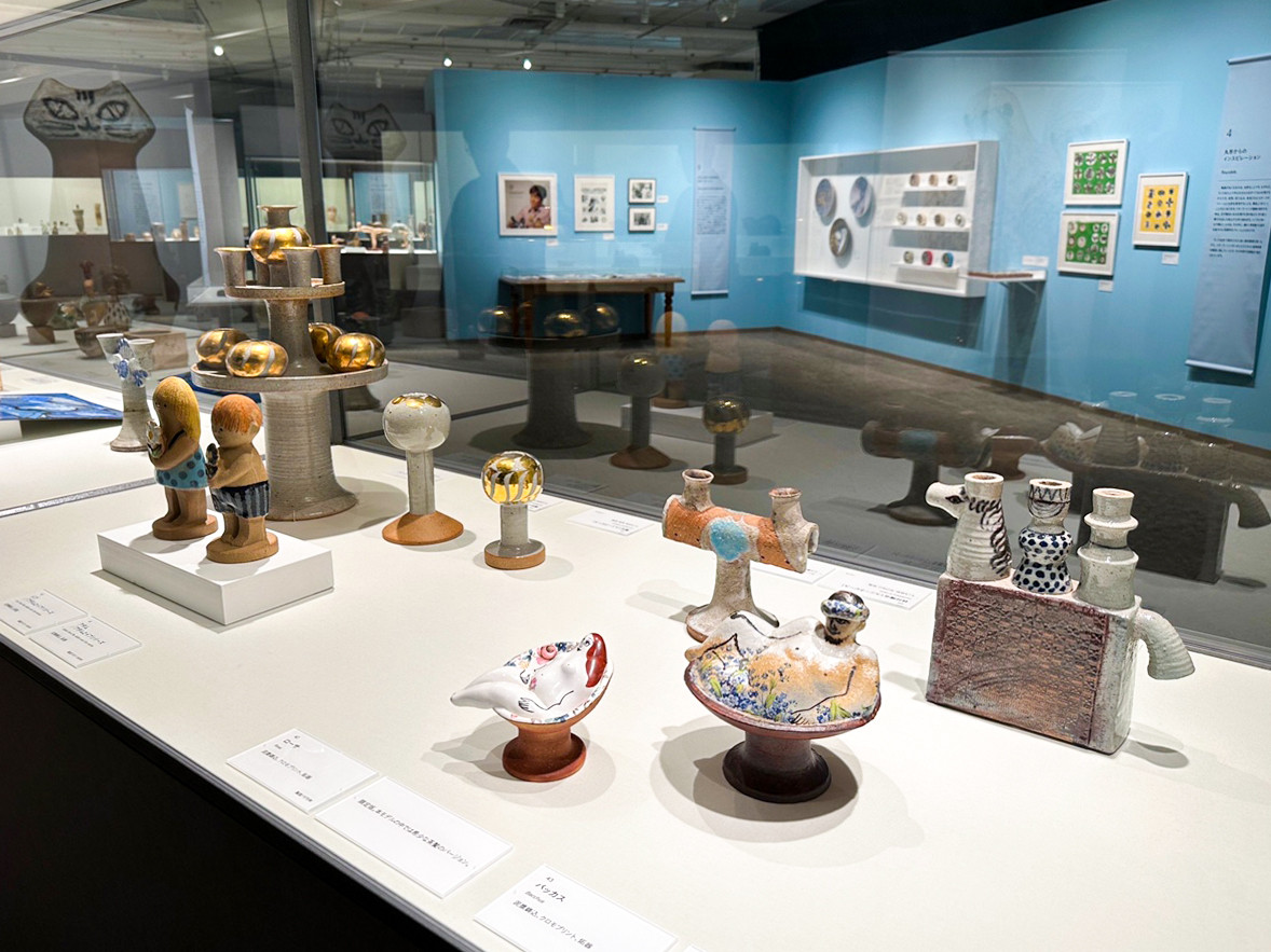 松屋銀座8階イベントスクエア「リサ・ラーソン展 知られざる創造の世界-クラッシックな名作とともに」会場