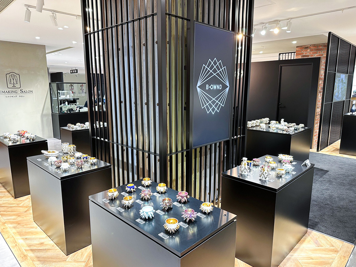 阪急メンズ東京 7F「B-OWND Gallery」 古賀崇洋「NEO WABI-SABI ‐Takahiro Koga exhibition‐」会場
