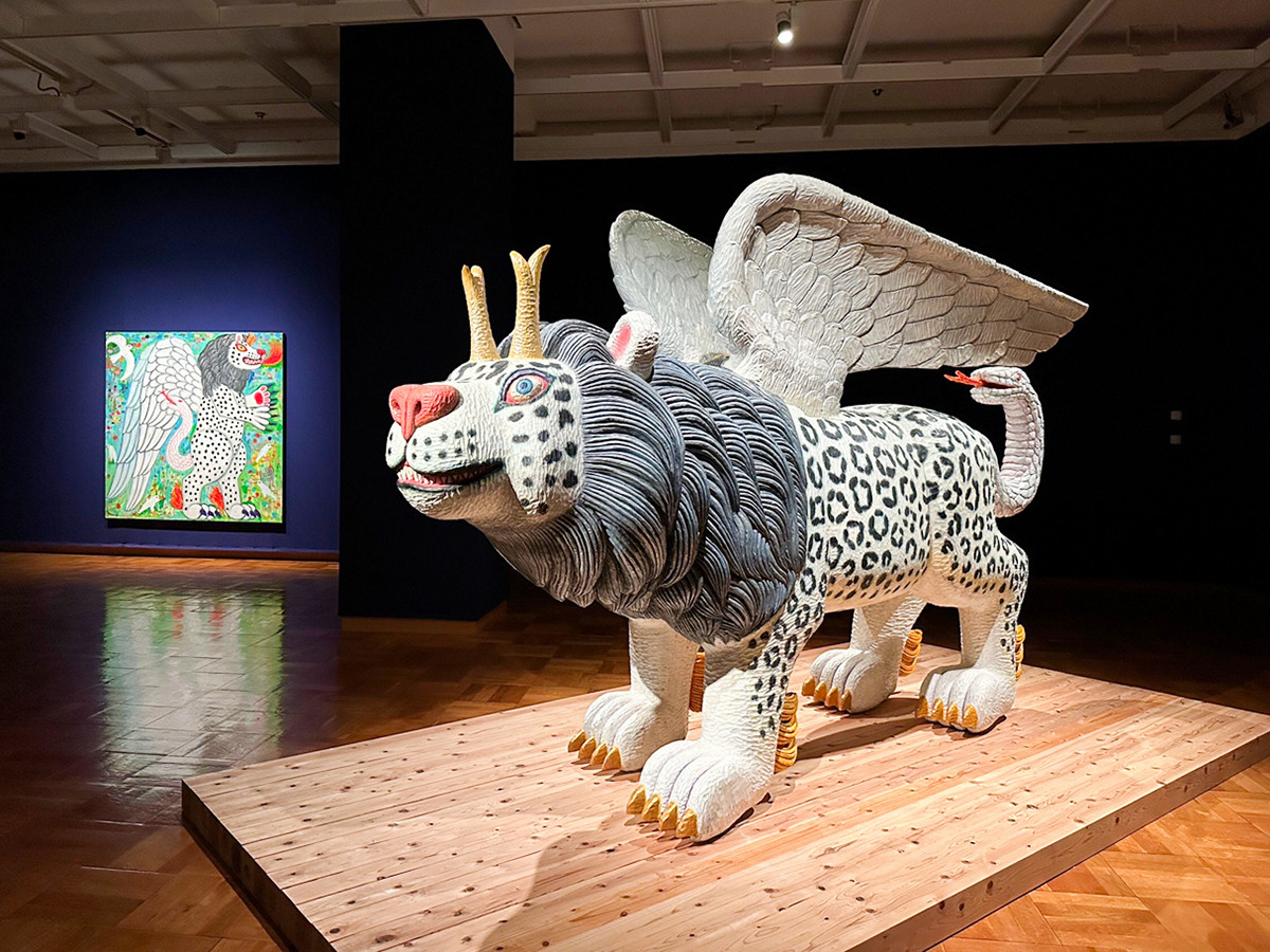 千葉市美術館「三沢厚彦　ANIMALS／Multi-dimensions」会場