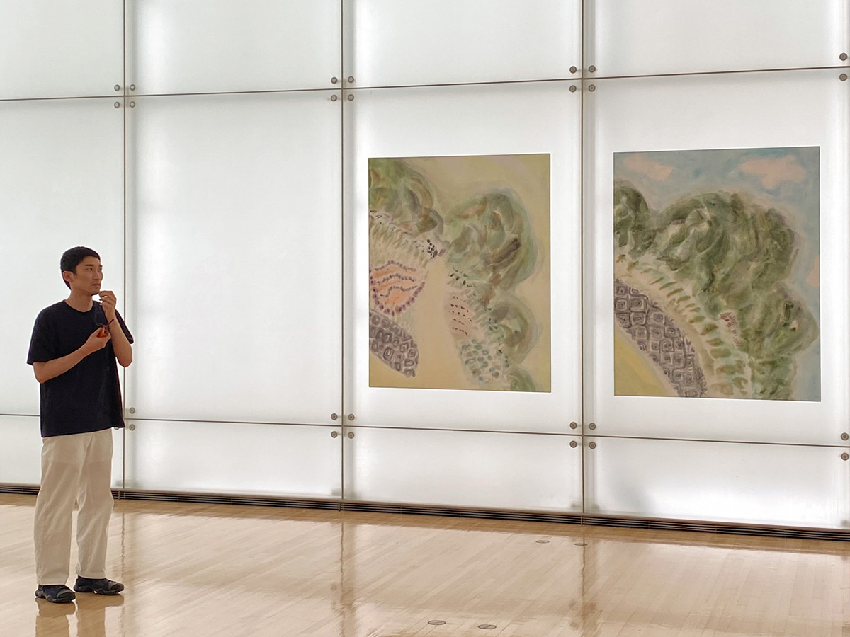 豊田市美術館「吹けば風」会場より　川角岳大　展示風景