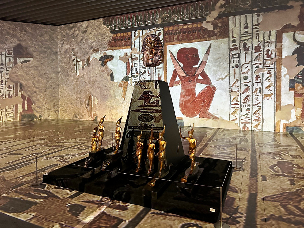 角川武蔵野ミュージアム「体感型古代エジプト展 ツタンカーメンの青春」会場