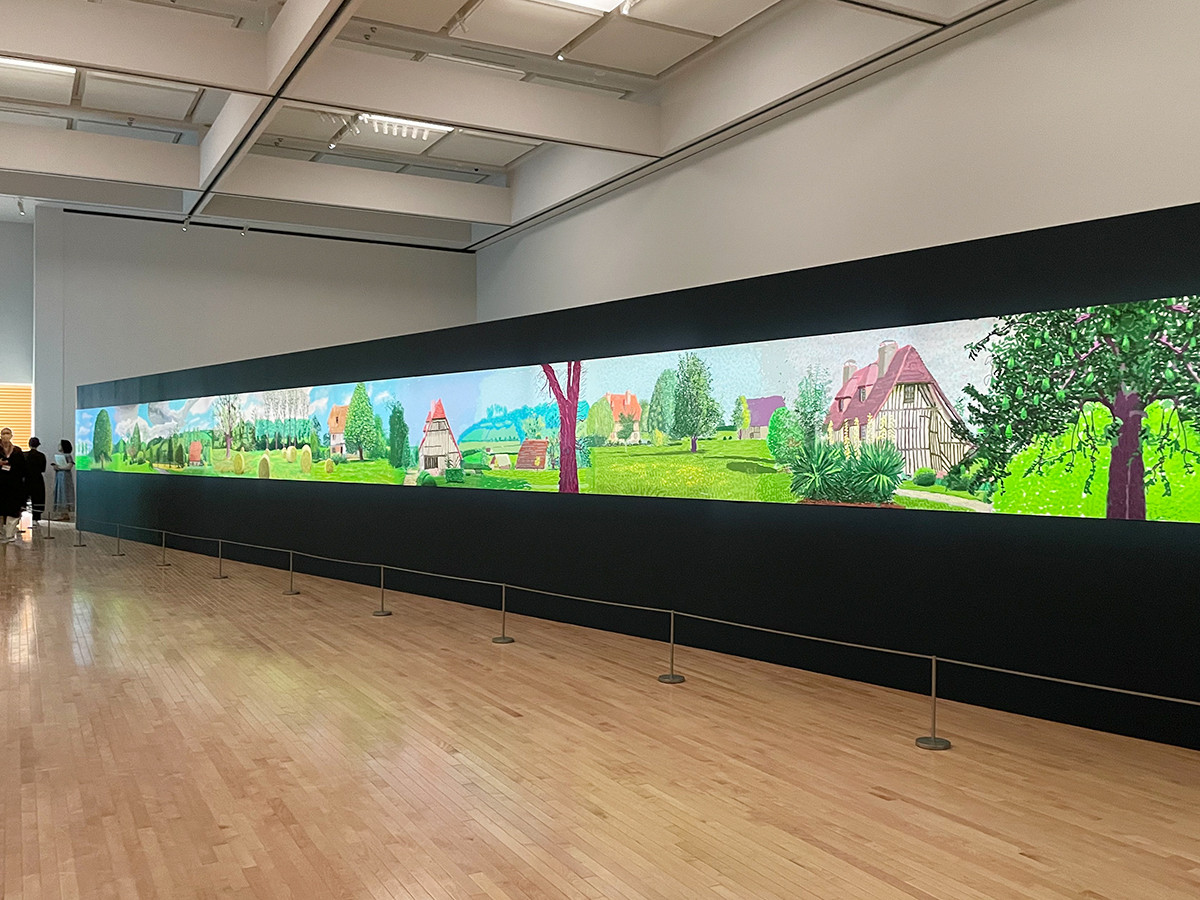「デイヴィッド・ホックニー展」展示風景、東京都現代美術館、2023年 © David Hockney