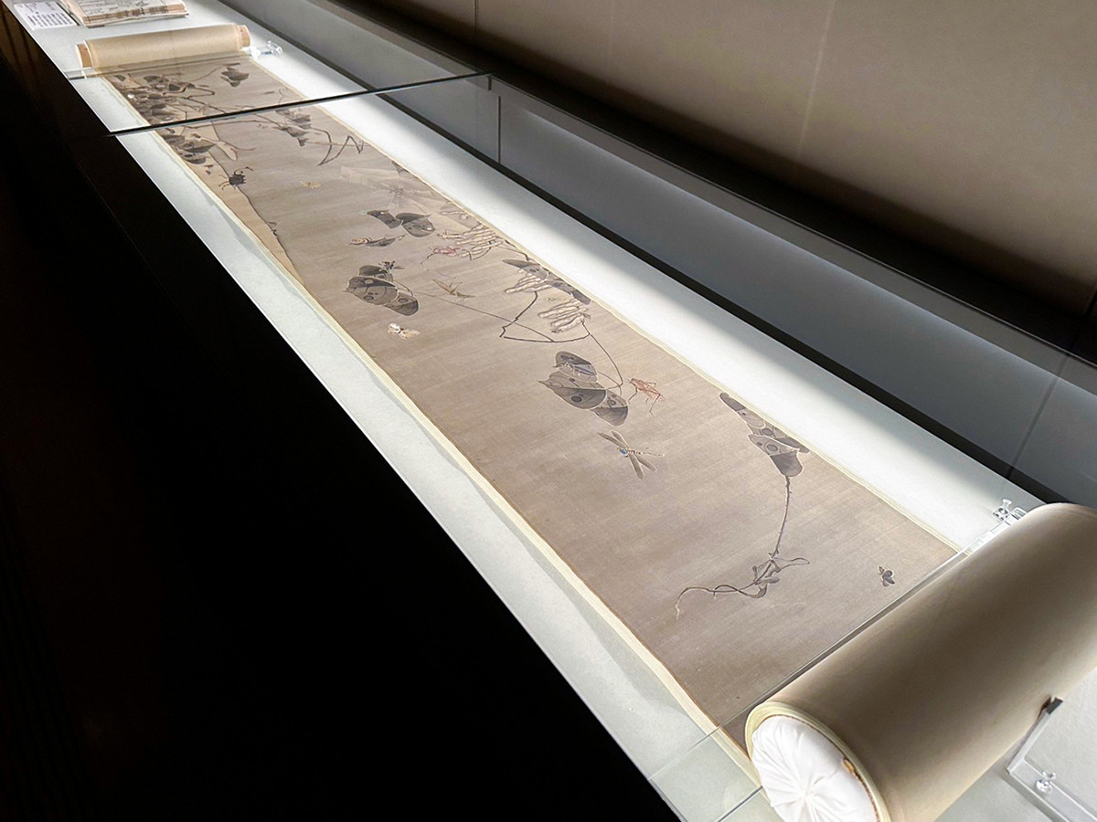 重要美術品《菜蟲譜》伊藤若冲 江戸時代 寛政2年(1790)頃 佐野市立吉澤記念美術館